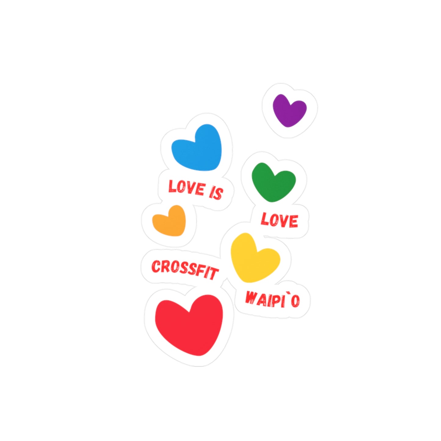 Love is Love Kiss-Cut Vinyl Decals