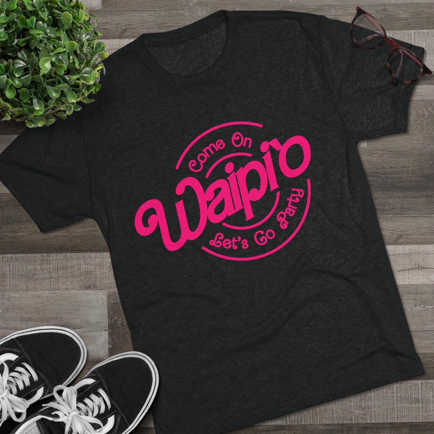 Waipi`o Letʻs go Party Tri-Blend Crew Tee