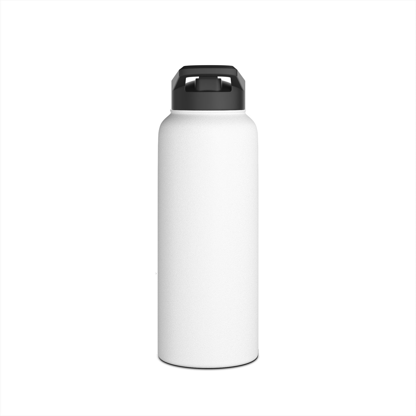 CFW Black Logo Stainless Steel Water Bottle, Standard Lid